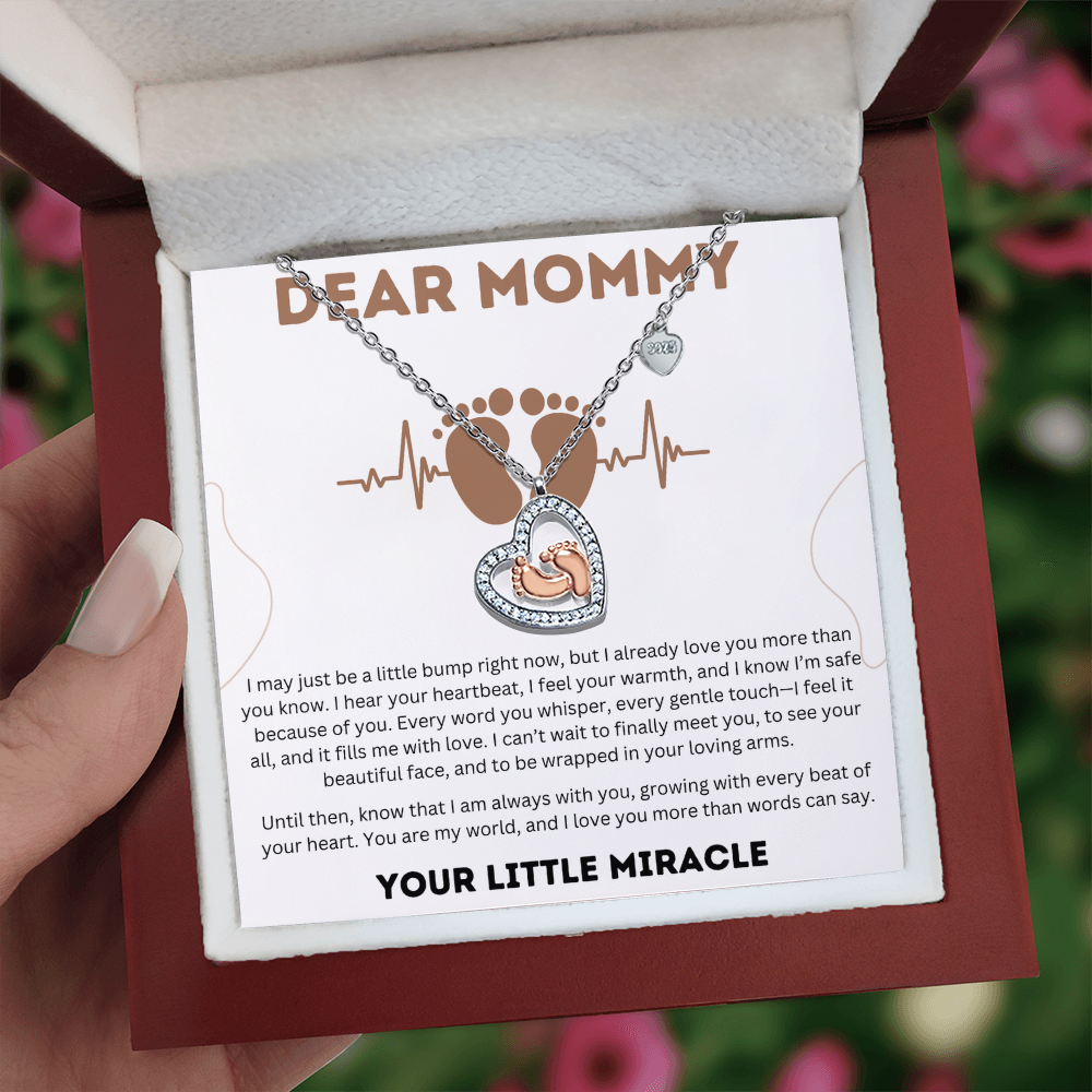 To My Mom - I can't wait to finally meet you - Necklace