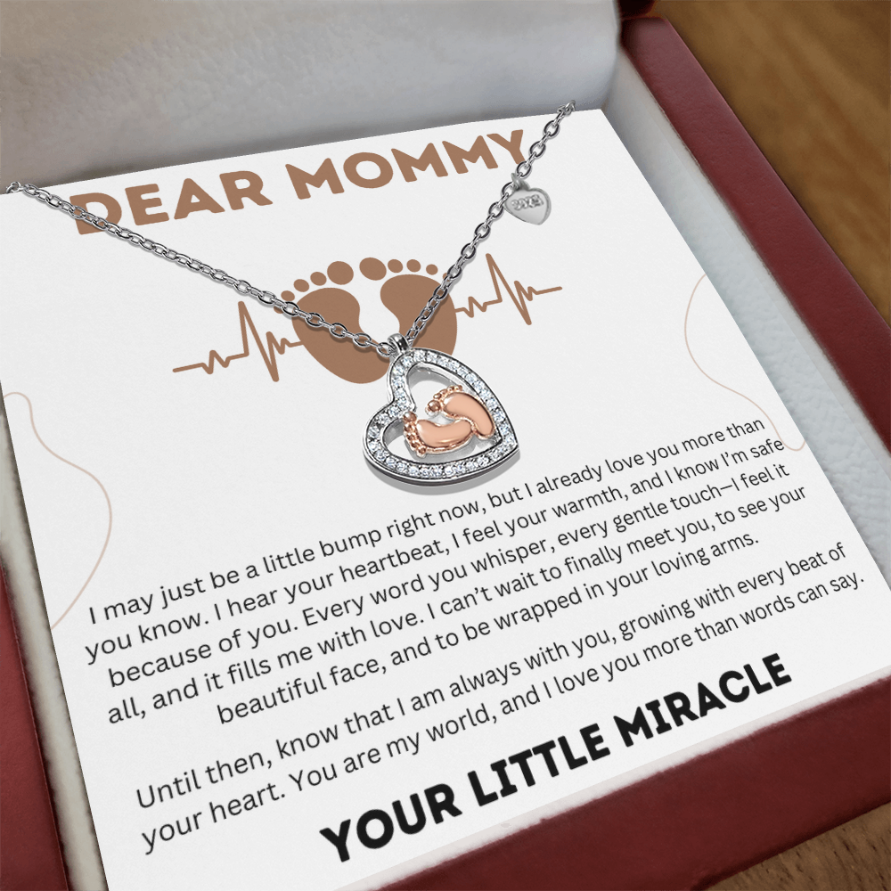 To My Mom - I can't wait to finally meet you - Necklace