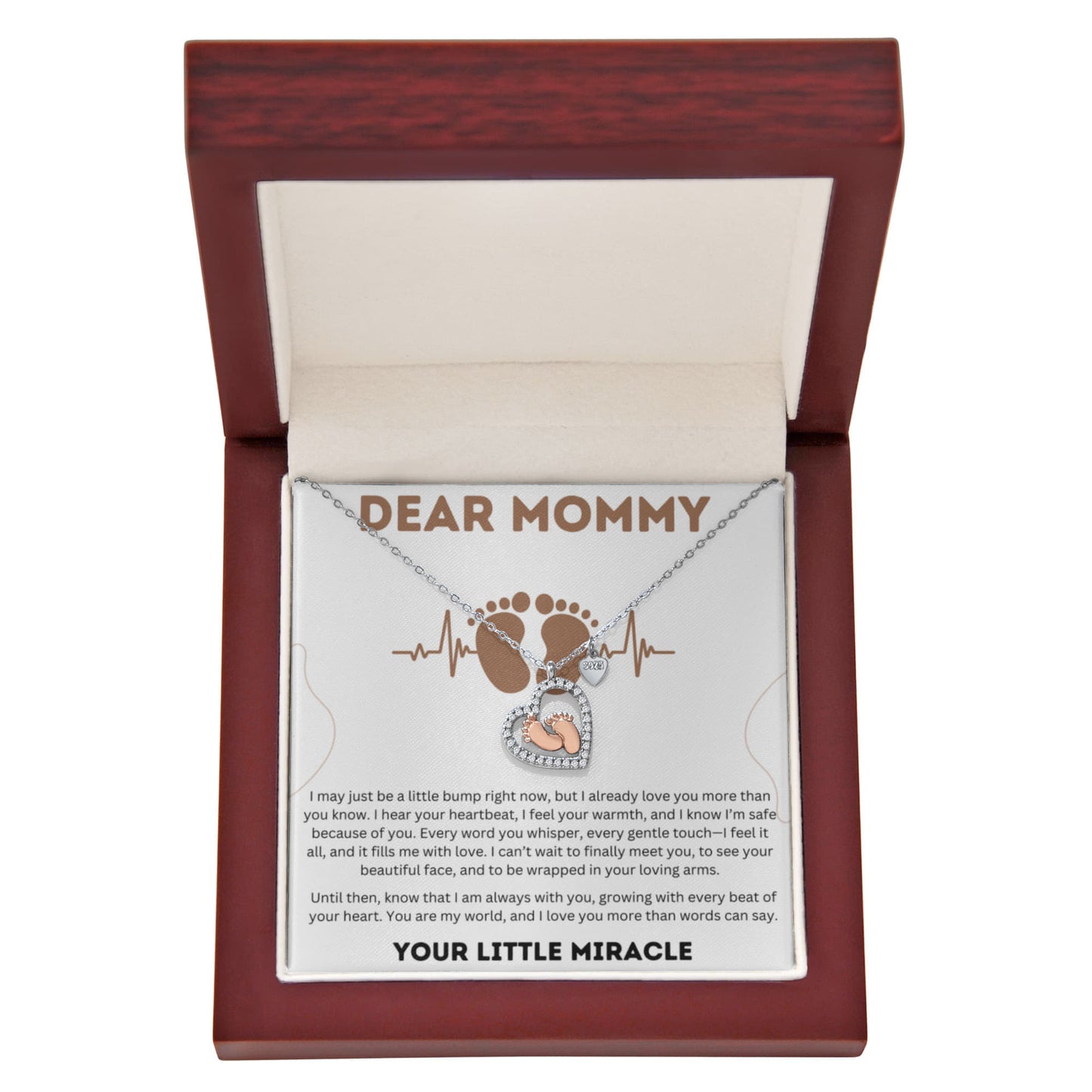 To My Mom - I can't wait to finally meet you - Necklace