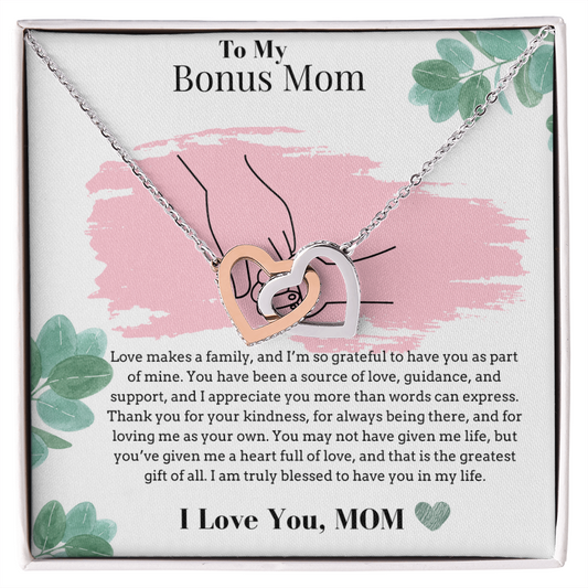 To My Mom-Love makes a family, and I'm so grateful to have you as part of mine-Necklace