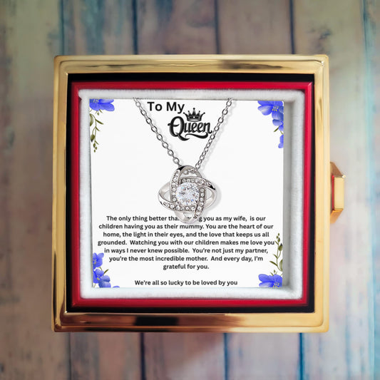 To My Queen - You are the heart of our home - Necklace